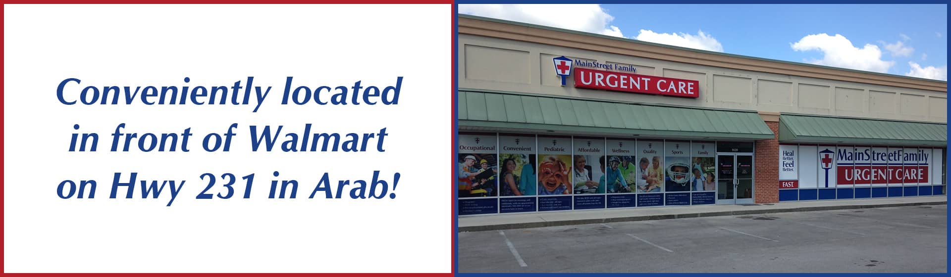 Urgent Care Arab MainStreet Family Urgent Care and Walk