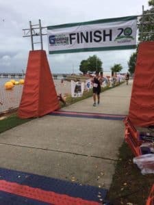 girl finished marathon Mainstreet post