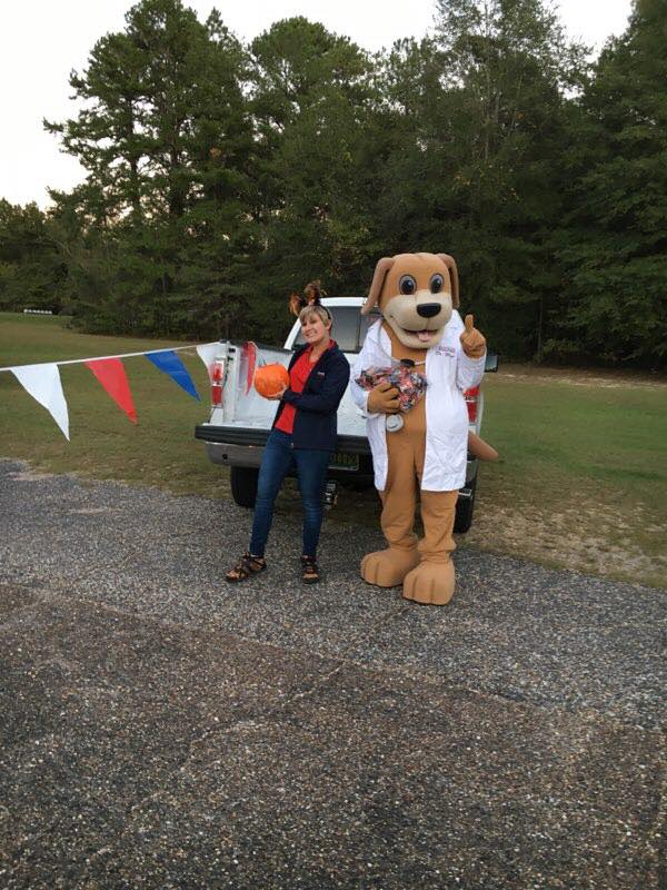 Minstreet mascot and community educator halloween event