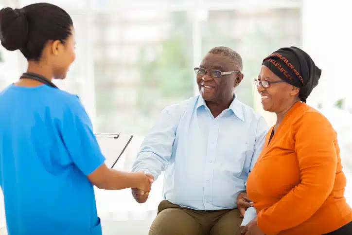 couple getting annual health screeings