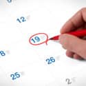 what are annual physical exams? Date marked on a calendar and circled