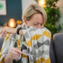 woman with flu symptoms
