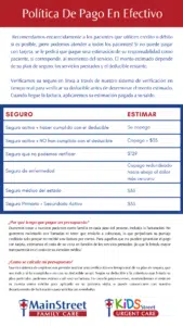 thumbnail of the spanish version cash pay billing document