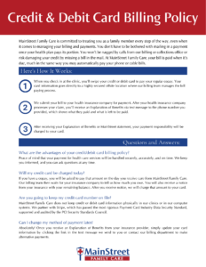 MS Credit & Debit Card Billing Policy Updated 1:9:26