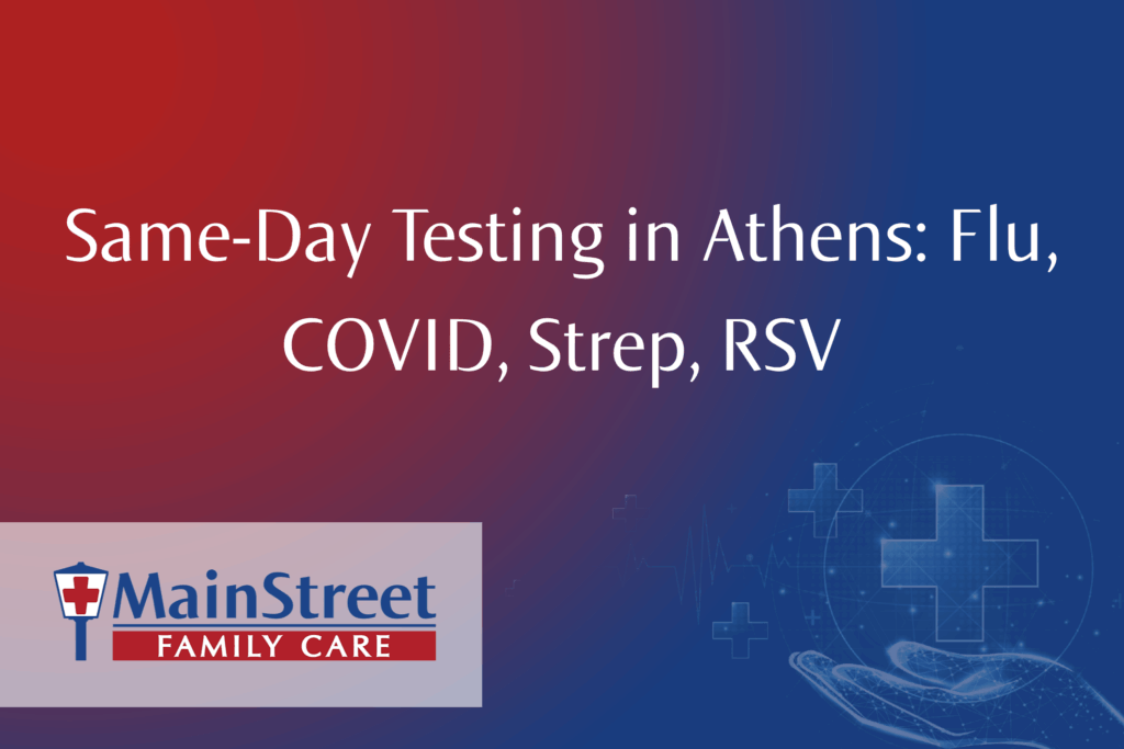 Athens same-day testing featured image.