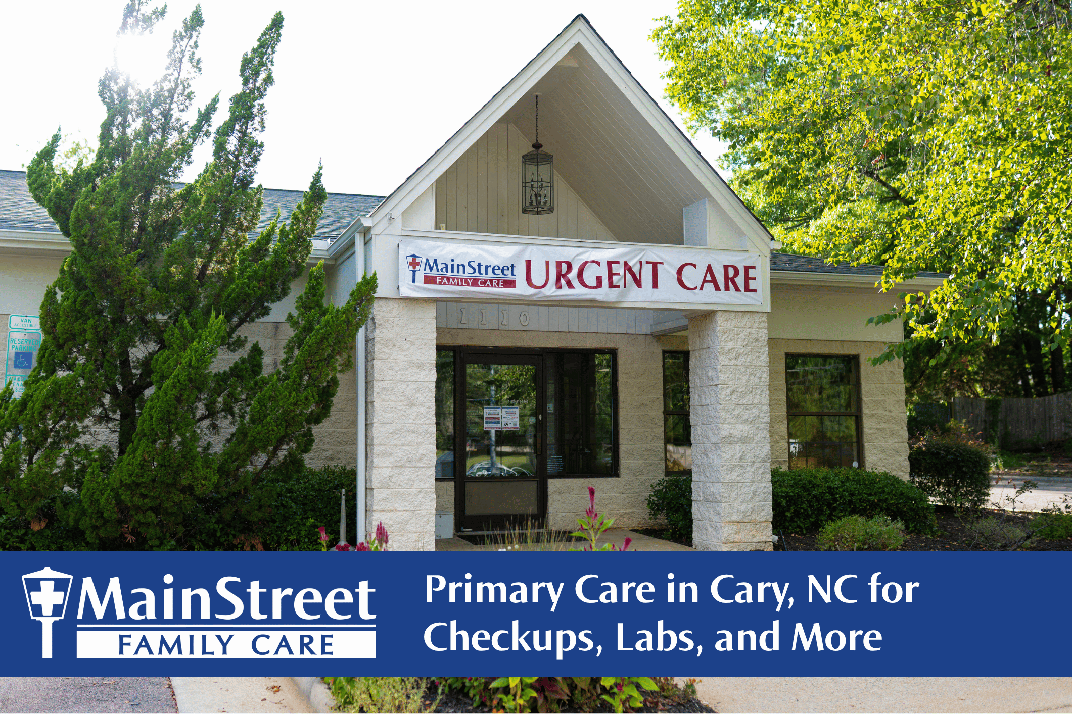 MainStreet Family Care clinic in Cary, North Carolina. Featured image for Primary Care in Cary, NC for Checkups, Labs, and More blog post.